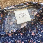 Knox Rose Floral Smocked Flower Keyhole Back Blouse Shirt Top Boho Cottagecore M Photo 3