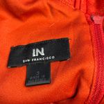 I.N. San Francisco Fit & Flare Lined Orange Lace Dress Size 3 EUC Photo 8