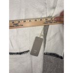 Anthropologie luna ivy sweater cardigan white black stitching m/l NWT Photo 5