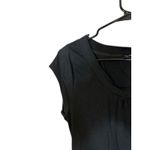 The Limited  Black Scoop Neck Short Sleeve Back Tie Blouse Women Sz S Photo 6