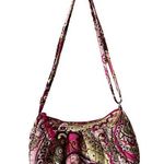 Vera Bradley  Frannie Crossbody Bag Very Berry Paisley Print Pink Zip Sm Shoulder Photo 0