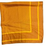 Vineyard Vines Silk Square Umbrella Print Yellow Scarf 35x35 Photo 4