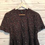 Madewell NWT  Studio Ruffle Hem top Starry night Photo 4
