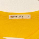 Marine layer  Nature Valley Women's Small Yellow Short Sleeve Stretch Tshirt Photo 3