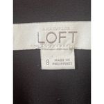 Loft  Black Pleated Dress Shorts With Side Zip Women’s Size 8 Photo 2