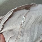 Alessia Pacini Italy Womens Linen Boho Crochet Trim Top Size Large Photo 4