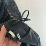 House Of CB  'Jalena' Black Vegan Leather Lace Back Dress NWOT size XL‎ Photo 7