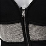 Versace Runway Black Silver Chainmaille Wool Sheath Dress XS Photo 4