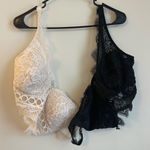 Victoria's Secret Lot of 2  Sz L Lace Plunge Corset Bra Tops Lingerie Feminine Photo 0