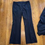 WORTH New York wool blend navy pant suit set blazer trouser size 4 Blue Photo 2
