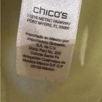 Chico's 2/L Lime Jacket 100% Linen button front lightweight Easter Spring Photo 3