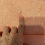 Apt. 9 NWT  peachy pink scarf Approximately 82” long w/ fringe 1 flaw see photos Photo 4