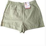 Joie  Short Size XL Pleated Linen Cotton Blend High Waist Faded Cactus NWT Photo 2