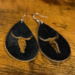 Source Unknown  Black Bull Earrings Photo 0