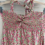 Floral halter neck dress. S Pink Photo 2