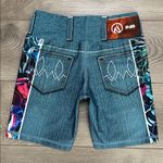 INKnBURN Blue Denim Pocket Graphic Bike Active Shorts Size Small Photo 1