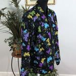 Requirements Vintage Style Y2K Butterfly Full Zipper Front Quilted Jacket Pocket Photo 2