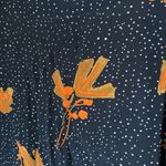 Anthropologie bel Kazan black speckled abstract floral duster kimono Orange Size undefined Photo 10