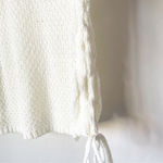 Pretty Little Thing Women's M Cream Side Tie Knitted Waffle Top Photo 9