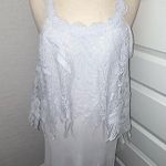 Pretty Angel  Crochet Lace Over Lay Pleated Silk Blend Dress Size XL  Photo 0