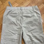 Loft High waisted wide straight leg trousers pants belt loops beige tan Sz 14 P Photo 8