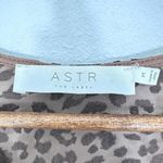 ASTR  Lulus plunge Deep V leopard animal print bodysuit‎ Sheer Textured Women's M Photo 5