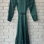 Reformation NWT Julius Silk Dress Emerald Green Size 0 Photo 6