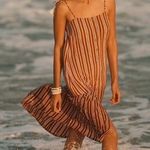 Faithfull the Brand x Anthropologie Arrieta Dress 4 Striped Tassel Boho Maxi Photo 0