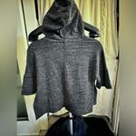 CALIA Cropped Top Hoodie Size XS Gray Black Photo 4