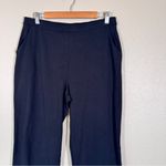 LL Bean Black Straight Leg High Rise Leggings Womens L Casual Pull On Pants Size L Photo 6