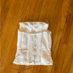 Reformation  White Strapless linen corset Top Photo 1