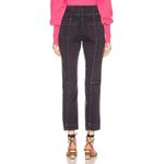 Ulla Johnson  Ellis jeans high rise chocolate brown buttons straight leg utility Photo 4