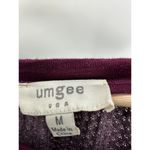 Umgee  Top Women Purple Floral Thermal Long Sleeve Boho Size Medium Raglan Photo 5