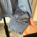 Hem & Thread  Baby Blue Lightweight Blouse Photo 1