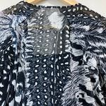 All Saints Women’s Fara Stretto Top Sheer Blouse w/ Tank Black & White Sz 0 NWT Photo 9