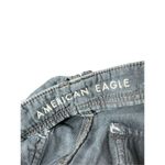 American Eagle Women Black Linen Blend High Waisted Cargo Pockets Shorts Size 6 Photo 6