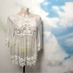Lace + Crochet Swim Suit Coverup White Size undefined Photo 1
