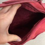 UGG ‎ Australia Barrel Bag Muff Shearling Leather Suede Red Purse Shoulder Y2K Photo 7
