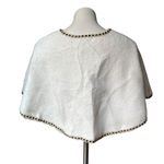 Rachel Zoe NWT, White Faux Fur Cape Capelet
Shawl Black Gold Trim, One Size Photo 1