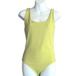 EXPRESS NWT Lime Yellow Body Contour Bodysuit Photo 0