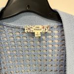 Pink republic  Blue Open Knit Cardigan Lightweight Layering Sweater Size S Photo 3