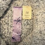 Alya Women's Tunic Sweater Sleeveless Turtleneck High Low Knitted Gray Medium Photo 5