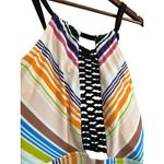 Terra & Sky 2X Multicolor Striped Ladder High Neck Tank Top Plus Size Photo 3