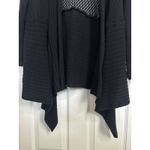 Coldwater Creek Rabbit Hair Blend Black Open Front Long Line Cardigan Size XL Photo 5