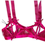 For Love & Lemons Soutache Lace Garter Belt Hot Pink Size XXS New Photo 0