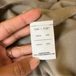 Oak + Fort  Tan V Neck Shirt Dress Photo 9