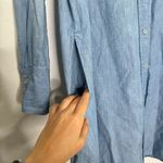 Baldwin Medium Wash Long Sleeve Denim Lyocell Shirt Dress Kansas City Blue Photo 5