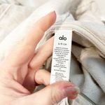 Alo Yoga Alo Sweet Escape Zip Up Cropped Hoodie Oatmeal Heather Beige Tan Small Photo 2