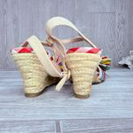 Betsey Johnson  Lizzie heels rainbow ribbon confetti shoes sandals 9.5 Photo 7