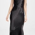 Rebecca Vallance Women's Henri Black Flared Herm Shoulder Ties Maxi Dress Size 8 Photo 0